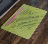 Bible Verses Anti-Slip Protective Doormat Prayer for Protection ~Psalm 91:9-16~ (Design: Leaf 1)