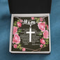 Artisan Crafted Stainless Steel Cross Necklace (Ball Chain) ~Isaiah 66:13~