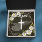 Artisan Crafted Stainless Steel Cross Necklace (Ball Chain) ~Colossians 3:20~