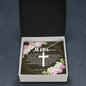 Artisan Crafted Stainless Steel Cross Necklace (Ball Chain) ~Psalm 139:13-14~