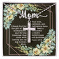 Artisan Crafted Stainless Steel Cross Necklace (Ball Chain) ~Psalm 127:3~