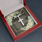 Artisan Crafted Stainless Steel Cross Necklace (Ball Chain) ~Psalm 127:3~