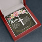 Artisan Crafted Stainless Steel Cross Necklace (Ball Chain) ~Proverbs 23:22-25~