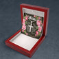 Artisan Crafted Stainless Steel Cross Necklace (Ball Chain) ~Isaiah 66:13~