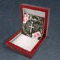 Artisan Crafted Stainless Steel Cross Necklace (Ball Chain) ~Proverbs 31:25-28~
