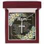 Artisan Crafted Stainless Steel Cross Necklace (Ball Chain) ~Psalm 127:3~