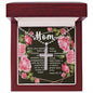 Artisan Crafted Stainless Steel Cross Necklace (Ball Chain) ~Isaiah 66:13~
