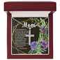 Artisan Crafted Stainless Steel Cross Necklace (Ball Chain) ~1 Timothy 5:8~