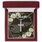 Artisan Crafted Stainless Steel Cross Necklace (Ball Chain) ~Colossians 3:20~