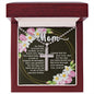 Artisan Crafted Stainless Steel Cross Necklace (Ball Chain) ~John 19:26-27~