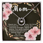 Pure Love Dancing CZ Crystal White Gold Finish Necklace ~Proverbs 31:25-28~