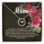 Pure Love Dancing CZ Crystal White Gold Finish Necklace ~Proverbs 22:6~