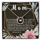 Pure Love Dancing CZ Crystal White Gold Finish Necklace ~Exodus 20:12~