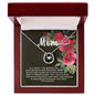 Pure Love Dancing CZ Crystal White Gold Finish Necklace ~Proverbs 22:6~