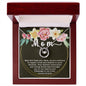 Pure Love Dancing CZ Crystal White Gold Finish Necklace ~Proverbs 23:22-25~