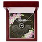 Pure Love Dancing CZ Crystal White Gold Finish Necklace ~John 19:26-27~