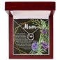 Pure Love Dancing CZ Crystal White Gold Finish Necklace ~1 Timothy 5:8~