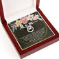 Pure Love Dancing CZ Crystal White Gold Finish Necklace ~Proverbs 23:22-25~