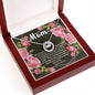 Pure Love Dancing CZ Crystal White Gold Finish Necklace ~Isaiah 66:13~