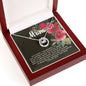 Pure Love Dancing CZ Crystal White Gold Finish Necklace ~Proverbs 22:6~