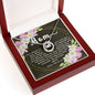 Pure Love Dancing CZ Crystal White Gold Finish Necklace ~Psalm 139:13-14~