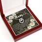Pure Love Dancing CZ Crystal White Gold Finish Necklace ~Colossians 3:20~