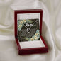 Pure Love Dancing CZ Crystal White Gold Finish Necklace ~Psalm 127:3~