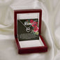 Pure Love Dancing CZ Crystal White Gold Finish Necklace ~Proverbs 22:6~