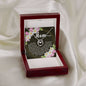 Pure Love Dancing CZ Crystal White Gold Finish Necklace ~John 19:26-27~