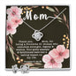 Love Knot CZ Crystal 14K White Gold Finish Necklace & Earring ~Proverbs 31:25-28~