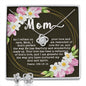 Love Knot CZ Crystal 14K White Gold Finish Necklace & Earring ~Psalm 139:13-14~