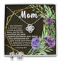 Love Knot CZ Crystal 14K White Gold Finish Necklace & Earring ~1 Timothy 5:8~