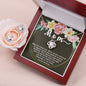 Love Knot CZ Crystal 14K White Gold Finish Necklace & Earring ~Proverbs 23:22-25~
