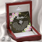 Love Knot CZ Crystal 14K White Gold Finish Necklace & Earring ~John 19:26-27~