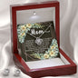 Love Knot CZ Crystal 14K White Gold Finish Necklace & Earring ~Psalm 127:3~