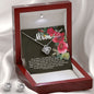 Love Knot CZ Crystal 14K White Gold Finish Necklace & Earring ~Proverbs 22:6~