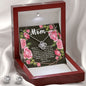 Love Knot CZ Crystal 14K White Gold Finish Necklace & Earring ~Isaiah 66:13~