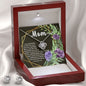 Love Knot CZ Crystal 14K White Gold Finish Necklace & Earring ~1 Timothy 5:8~