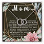 Perfect Pair CZ Crystal 14K White Gold Finish Necklace ~Exodus 20:12~
