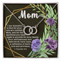 Perfect Pair CZ Crystal 14K White Gold Finish Necklace ~1 Timothy 5:8~