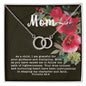 Perfect Pair CZ Crystal 14K White Gold Finish Necklace ~Proverbs 22:6~