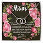 Perfect Pair CZ Crystal 14K White Gold Finish Necklace ~Isaiah 66:13~