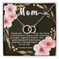 Perfect Pair CZ Crystal 14K White Gold Finish Necklace ~Proverbs 31:25-28~