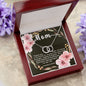 Perfect Pair CZ Crystal 14K White Gold Finish Necklace ~Proverbs 31:25-28~