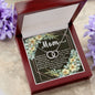 Perfect Pair CZ Crystal 14K White Gold Finish Necklace ~Psalm 127:3~