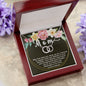 Perfect Pair CZ Crystal 14K White Gold Finish Necklace ~Proverbs 23:22-25~