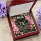 Perfect Pair CZ Crystal 14K White Gold Finish Necklace ~Isaiah 66:13~