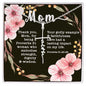 Artisan Crafted Stainless Steel Faith Cross Necklace ~Proverbs 31:25-28~
