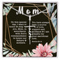 Artisan Crafted Stainless Steel Faith Cross Necklace ~Exodus 20:12~