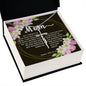 Artisan Crafted Stainless Steel Faith Cross Necklace ~Psalm 139:13-14~